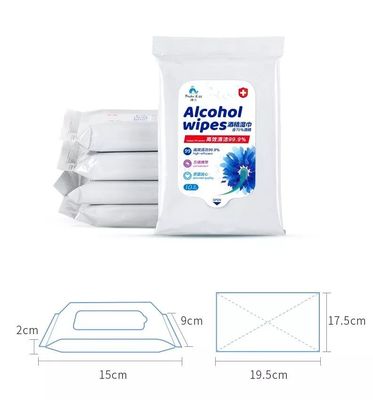 10 cái Khăn ướt Cồn 75% Chất khử trùng Làm sạch Tay vô trùng