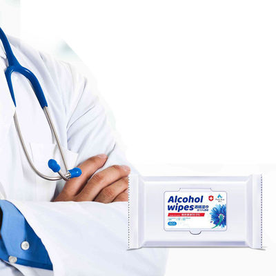 10 cái Khăn ướt Cồn 75% Chất khử trùng Làm sạch Tay vô trùng