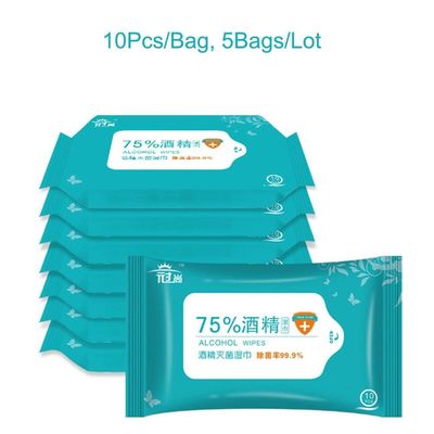 75% Chất khử trùng Chất khử trùng Khăn ướt Khăn ướt Không dệt cho Người lớn