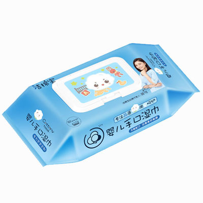 Xà phòng miễn phí làm sạch khăn lau em bé Chất liệu Spunlace cho trẻ sơ sinh