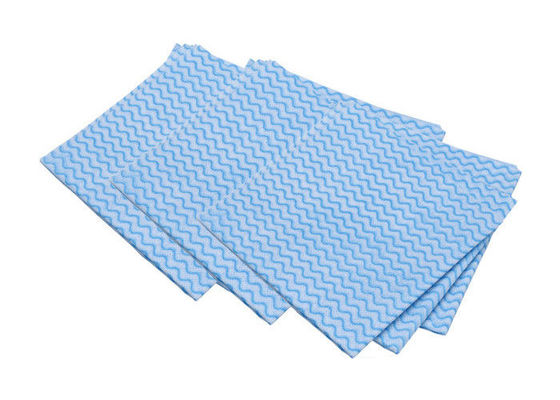 Spunlace Cross Lapping 100% cotton gấp lại không dệt khăn lau