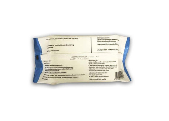 Không chứa cồn Aloe Vera Giữ ẩm 99% Nước tinh khiết Khăn ướt cho bé