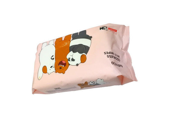 Khăn lau em bé không mùi nhẹ không cồn 80PCS Flowpack có nhãn dán
