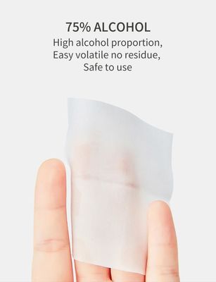 Khử trùng cá nhân an toàn Khăn lau tay khử trùng 60gsm